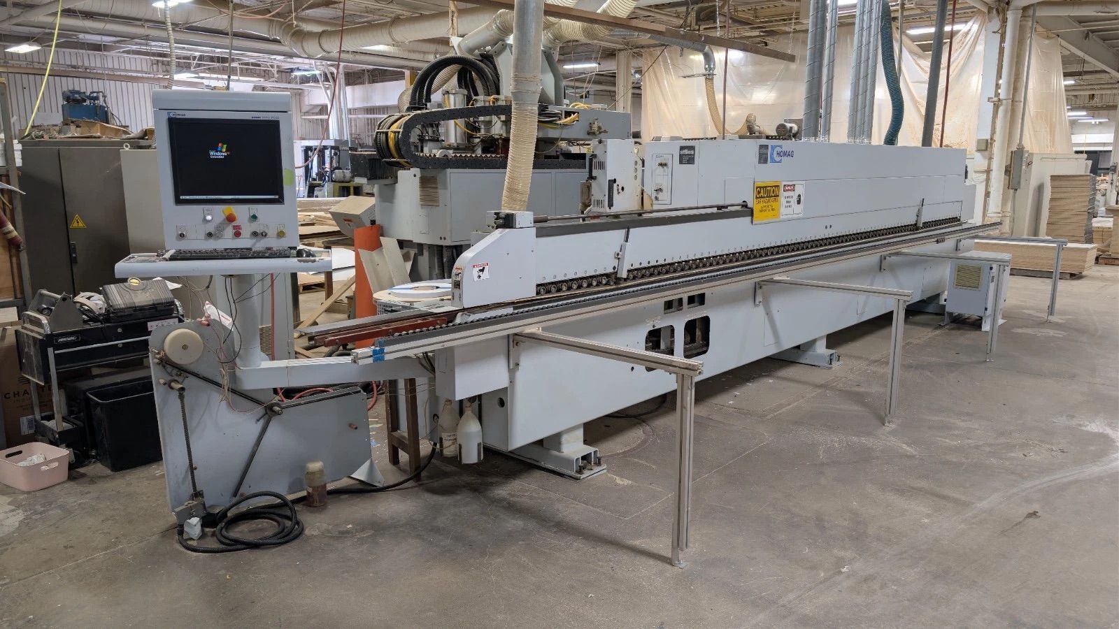 Homag #Optimat-KAL210/7/A20/S2, edge bander, 12-40mm panel height, 0.3-3mm edge thickness, 2007 - Image 1