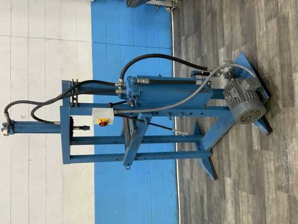 10 Ton, Hydraulic H-frame shop press, 35-1/2" x 14" bed, 14" stroke, 28" btwn uprights, 4" bed adjustment - Image 1