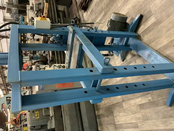 10 Ton, Hydraulic H-frame shop press, 35-1/2" x 14" bed, 14" stroke, 28" btwn uprights, 4" bed adjustment - Image 8
