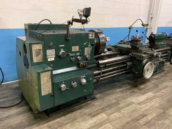 20" x 80" Ryazan #1M63H-2, engine lathe, 14.5" swing over cross slide, 6-jaw 20" chuck, digital read out, 15 - Image 3