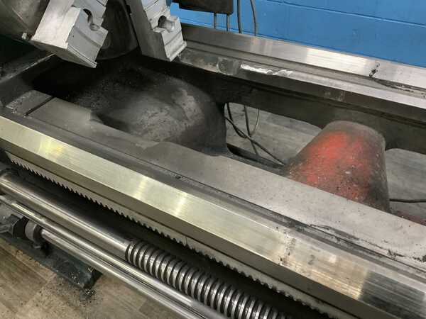 20" x 80" Ryazan #1M63H-2, engine lathe, 14.5" swing over cross slide, 6-jaw 20" chuck, digital read out, 15 - Image 5