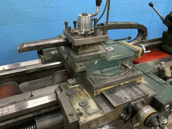 20" x 80" Ryazan #1M63H-2, engine lathe, 14.5" swing over cross slide, 6-jaw 20" chuck, digital read out, 15 - Image 6