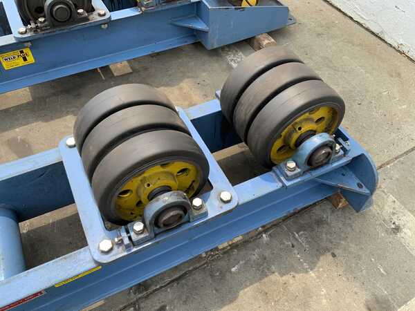 8 Ton, Webb #T24, 16000 lb. power tank turning rolls, 12" wide rubber wheel, 1 HP, pendant Control, 2018 - Image 4