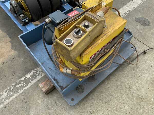 8 Ton, Webb #T24, 16000 lb. power tank turning rolls, 12" wide rubber wheel, 1 HP, pendant Control, 2018 - Image 5