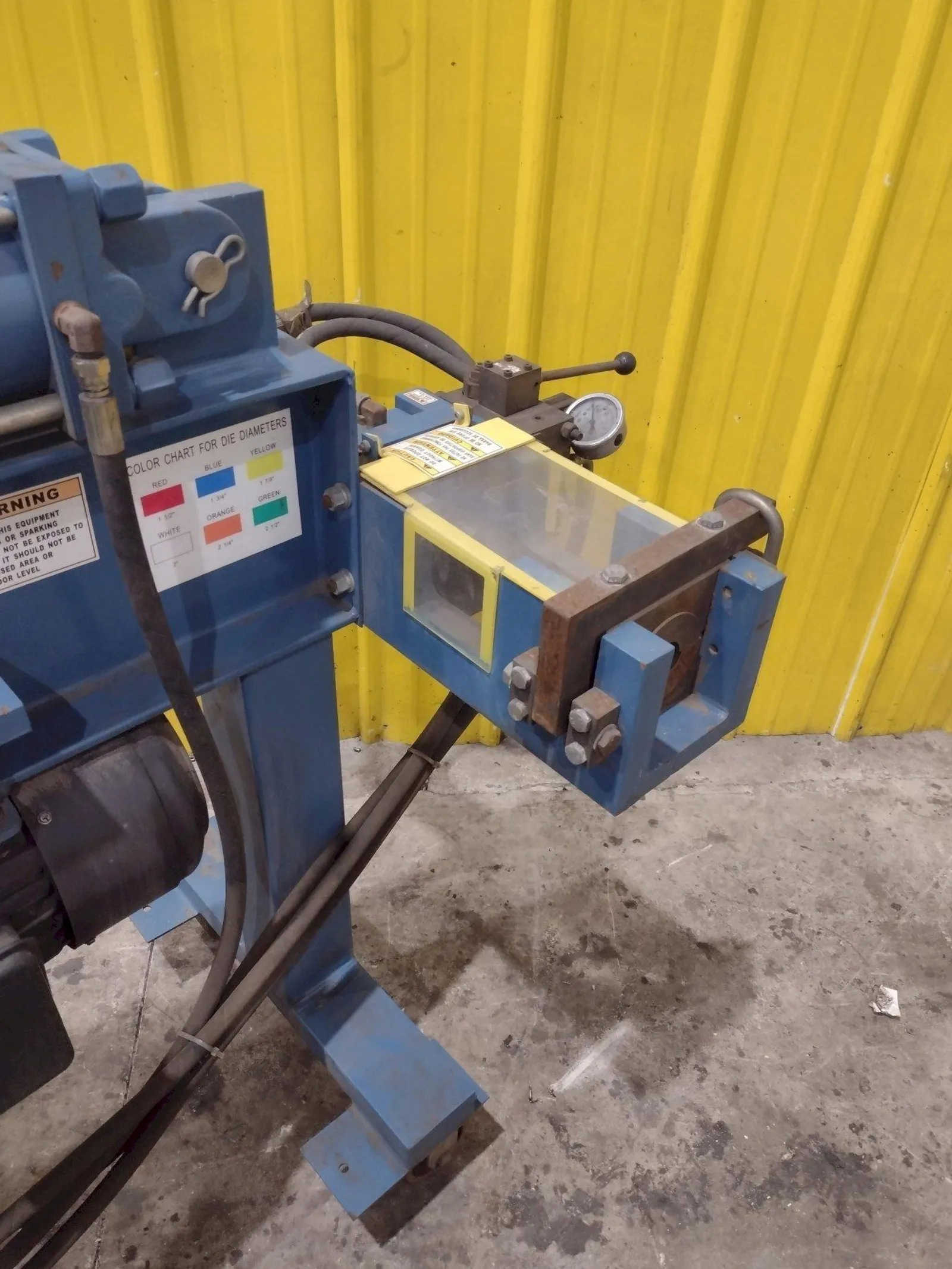 3" Kaka #EPB-3, hydraulic pipe bender, 10 ton capacity, 180&deg; bending, swaging station, 5 HP - Image 4