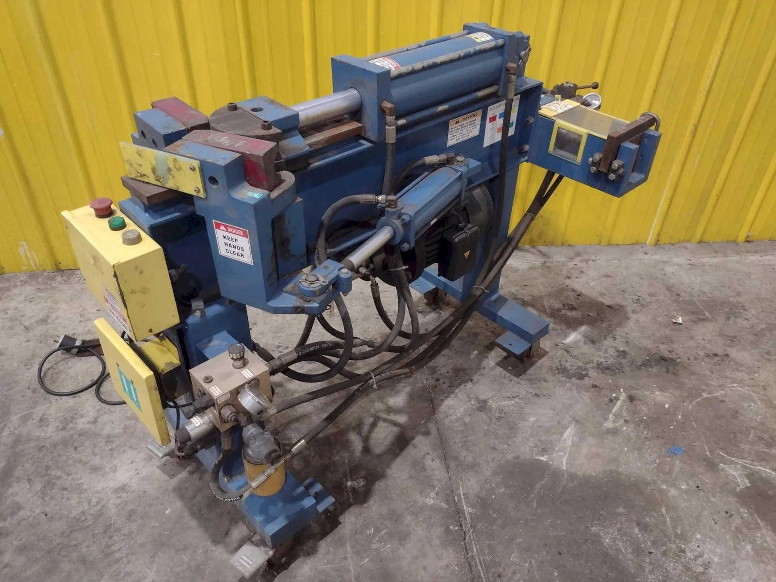 3" Kaka #EPB-3, hydraulic pipe bender, 10 ton capacity, 180&deg; bending, swaging station, 5 HP - Image 9