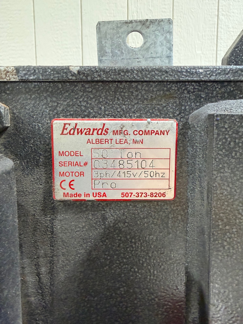 Edwards, Ironworker Machine, Capacity: 50 tons, Max Punch: 1" Through 5/8 Mild Steel, Throat: 7", 3HP - Image 7