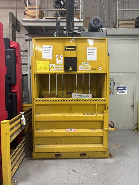 60" x 24" Harmony #M60STD, Vertical Baler for Paper, Plastics, Aluminum, Non-ferrous Metals, 60" X 24" Feed - Image 1