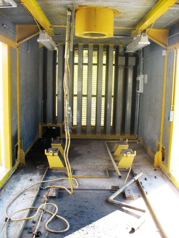 Sound attenuated enclosure, 9' W, 9' H, 33' L, skidded, 20" I-beam runners, 3500 class - Image 6