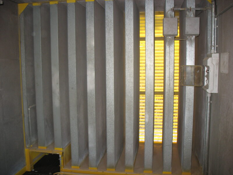 Sound attenuated enclosure, 9' W, 9' H, 33' L, skidded, 20" I-beam runners, 3500 class - Image 9