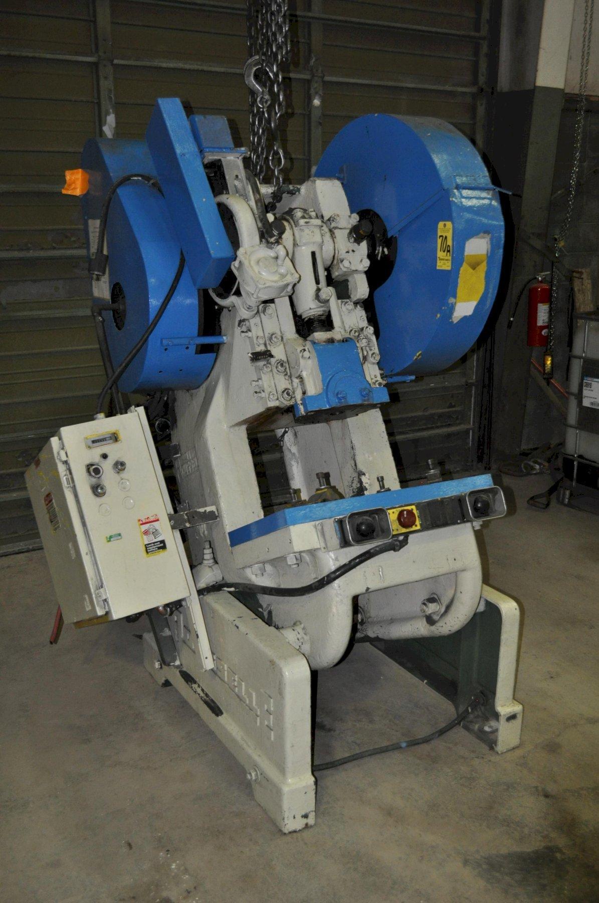 60 Ton, Rousselle #6, OBI press, 3" stroke, 12.5" Shut Height, 3.5" adj., 50 SPM, 30" x17" bed, 11" throat - Image 3