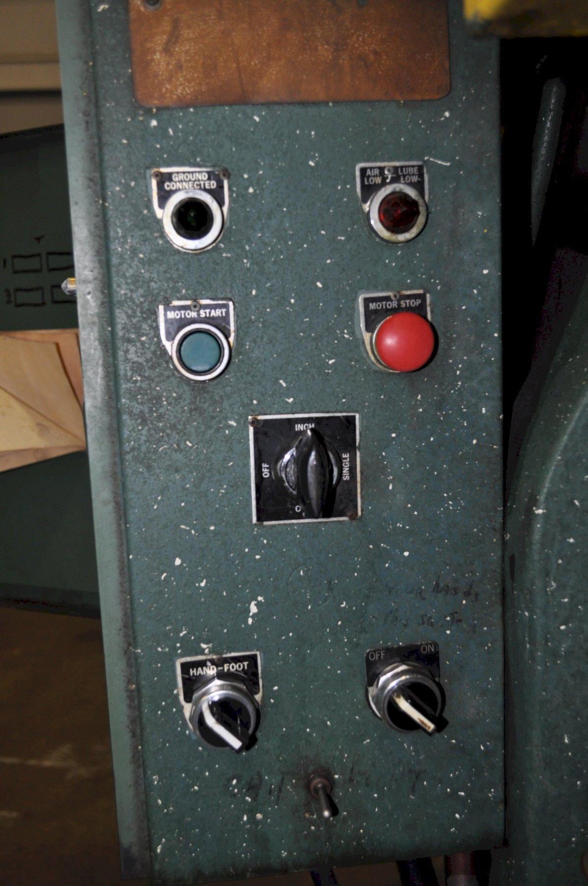 25 Ton, Rousselle #3, OBI press, 3" stroke, 9.75" Shut Height, 2" adj., 135 SPM, 20.25" x13.25" bed, no - Image 7