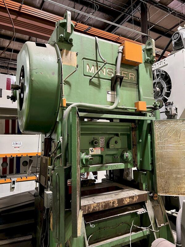 200 Ton, Minster #P2-200-48, straight side double crank press, 1" stroke, 18" Shut Height, 3" adj., 0-500 - Image 2