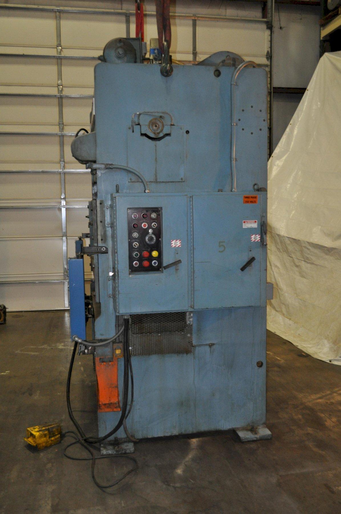 60 Ton, Niagara #PN60, straight side double crank press, 5" stroke, 13" Shut Height, 5" adj., 40 SPM, 60" - Image 3