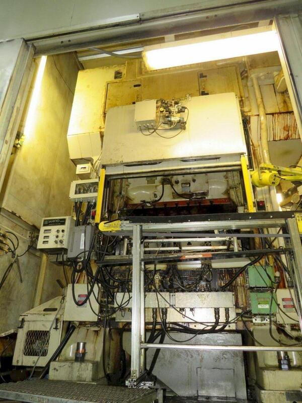 125 Ton, Minster #PM3-125, straight side double crank press, 1.1" stroke, 22.8" Shut Height, 190-600 SPM, 48" - Image 3