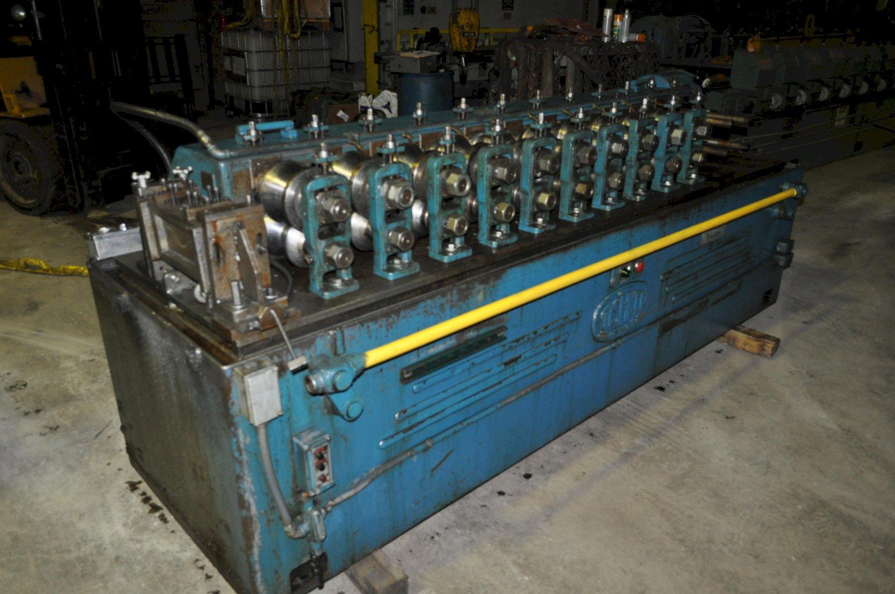 12 Stand, Tishken #12-MLW-1.5, rollformer, 1.5" shaft diameter, 10" roll space, 8" horizontal centers - Image 1