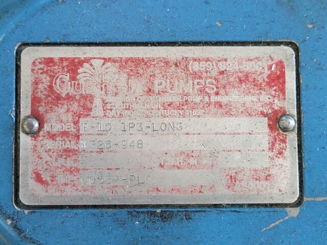 10 GPM @ 2' TDH, Gusher #T-10-1P3-Long, vertical immersion coolant pump, 1/10 HP, 115/230 V., 1 Ph. (2 - Image 5