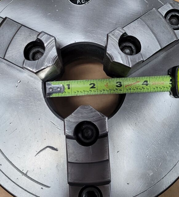 10" Precision, 3-jaw chuck, D1-8 camlock, 3" thru hole, 6-pin, w/ chuck key - Image 5