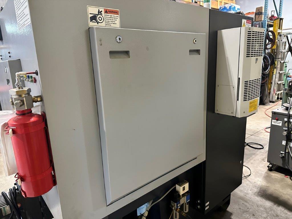 Ganesh #Cyclone-32NCY, CNC lathes, 1" bar, Mitsubishi Control, Edge Rebel V65 magazine barloader, 1000 psi - Image 10