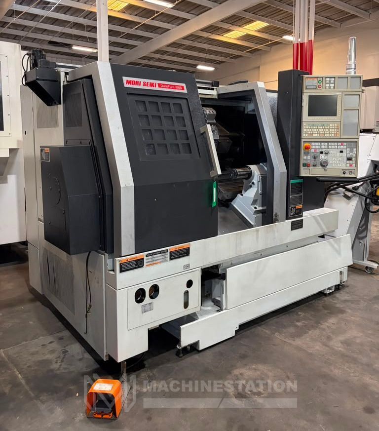 Mori Seiki #DuraTurn-2050, CNC turning center, 24" swing, 8" chuck, 3-jaw, 2" bar, 14.5" dia., 20.8" lgth, 12 - Image 4