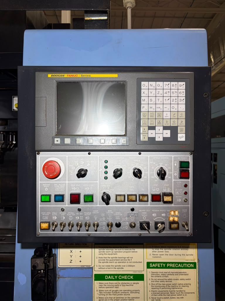 Daewoo Doosan #MV-3016L, CNC vertical machining center, 30 automatic tool changer, 30.2" X, 17.1" Y, 20.1" Z - Image 6