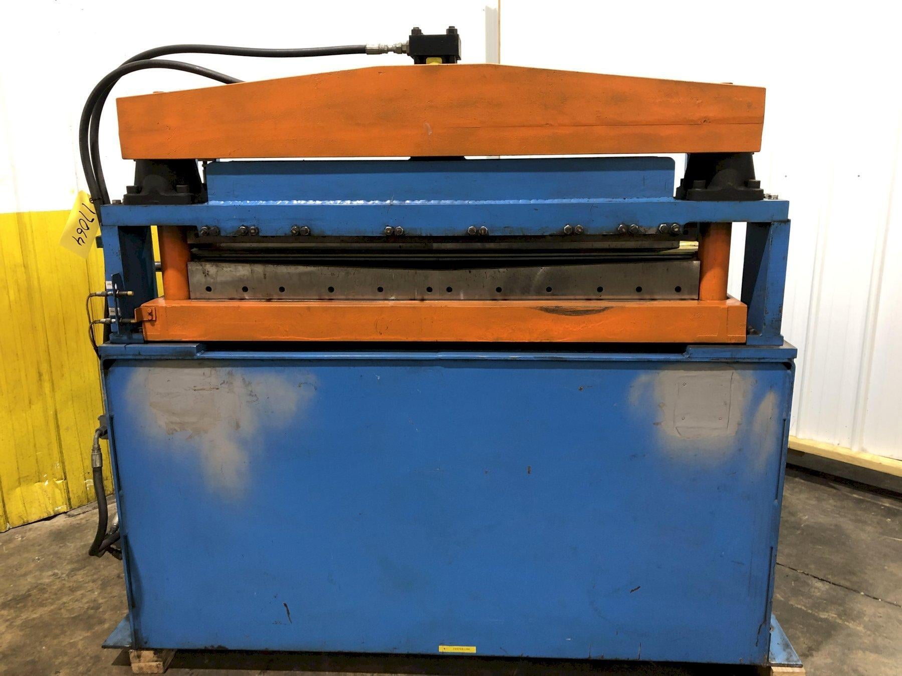 48" ASC, precut front end coil upcut shear & feeder rolls, bow tie blades, 2004 - Image 7