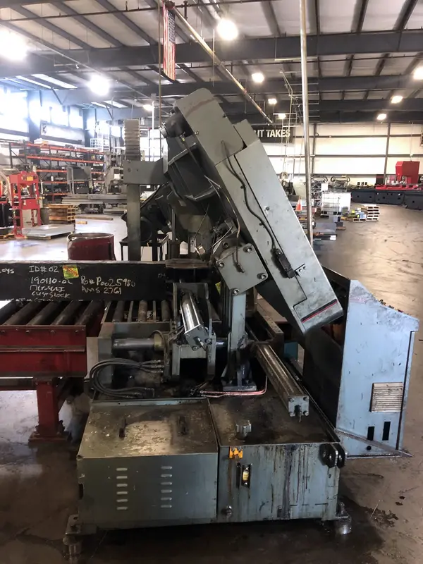 22" x 28" Spartan Marvel #PB2228, horizontal band saw, 22" rounds, 10 HP, chip auger, pulse saw, 2010 - Image 4