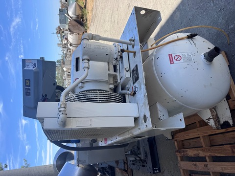 125 psi, Gardner Denver #EPE99K08, Rotary Screw Air Compressor, 200 psi @ 250°F receiver tank, 25 HP, 460 - Image 2