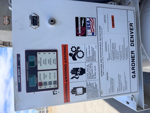 125 psi, Gardner Denver #EPE99K08, Rotary Screw Air Compressor, 200 psi @ 250°F receiver tank, 25 HP, 460 - Image 5