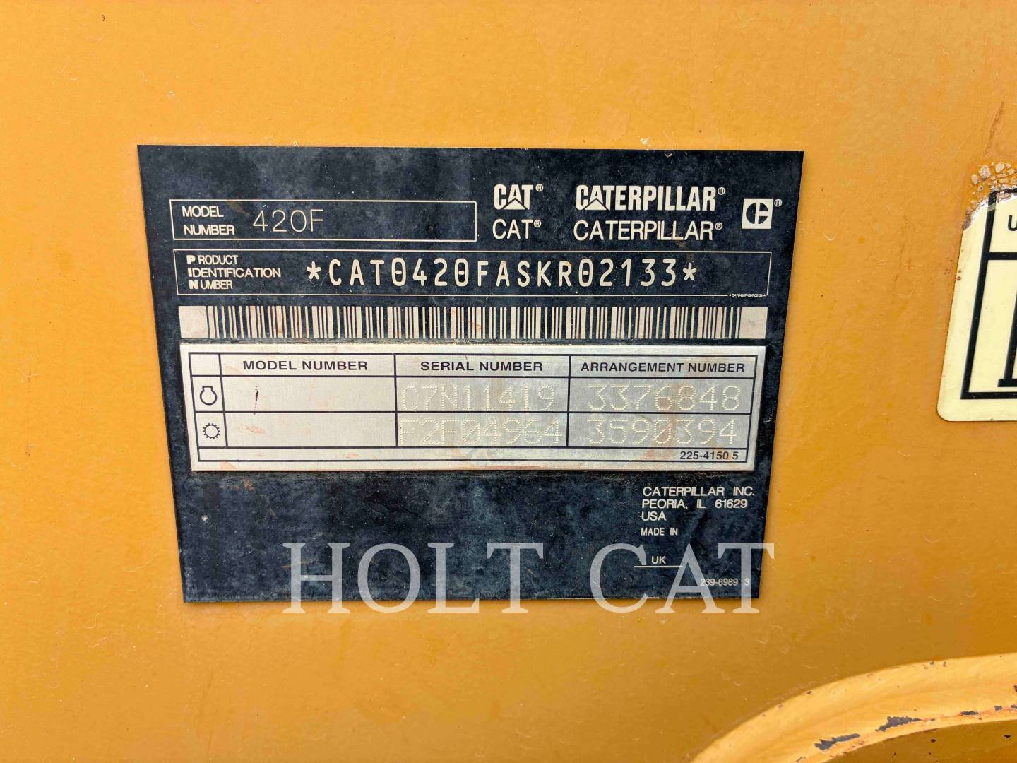 Cat 420F 4S, Backhoe Loader, 3140 hours, S/N: SKR02133, 2013 - Image 6