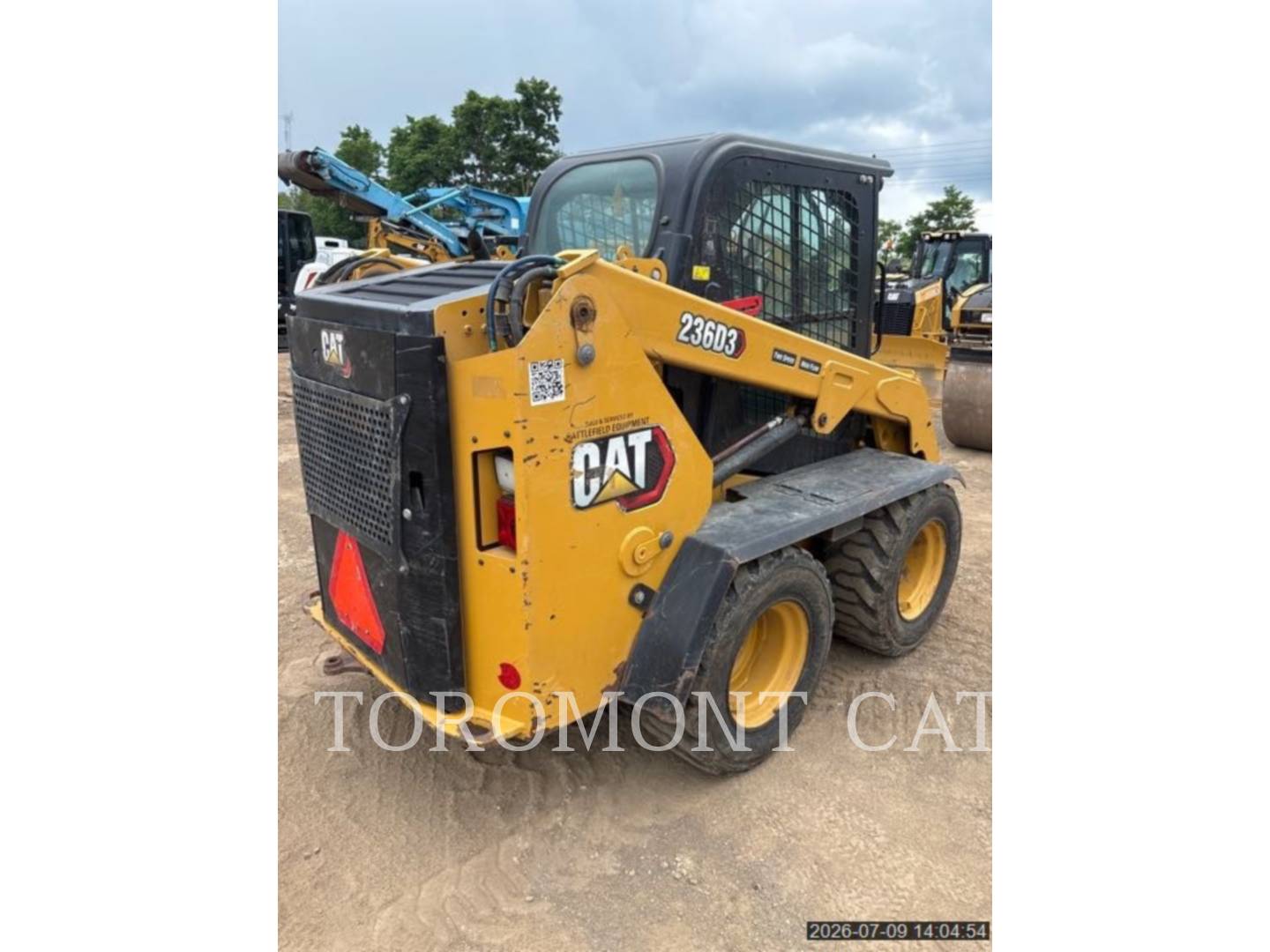 Cat 236D3, Skid Steer Loader, 1205 hours, S/N: KXL01948, 2022 - Image 3