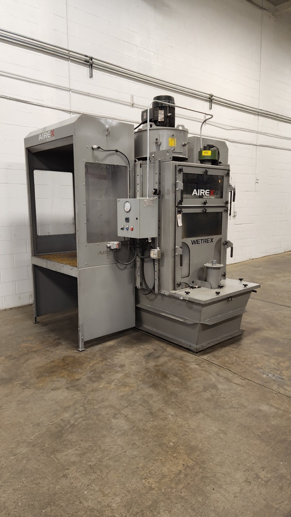 4000 cfm Airex #WDDT4-2, 2-sided wet type downdraft table dust collector system - Image 5