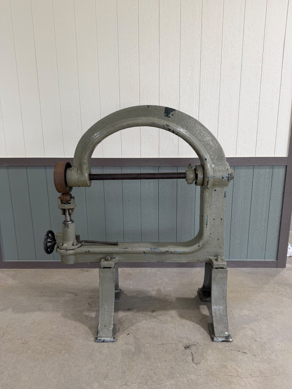 42" Unbranded English Wheeling Machine (FJ Edward's M Type Copy) Including 1x Wheel & Lower Roll, (Multiple - Image 1