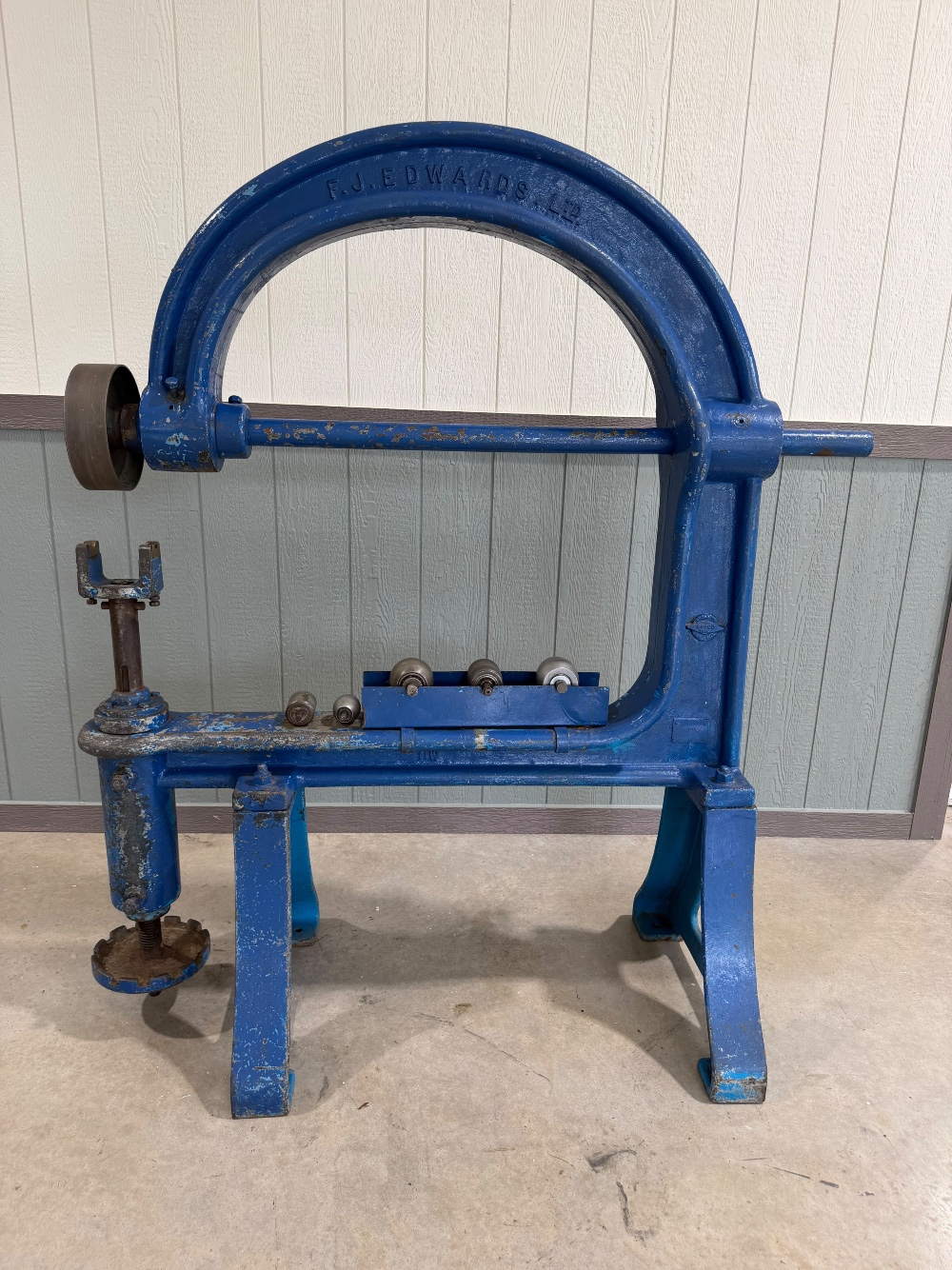 42" FJ Edwards M Type English Wheeling Machine, Including 1x Wheel & 5 x Lower Rolls, (Multiple Available) - Image 3