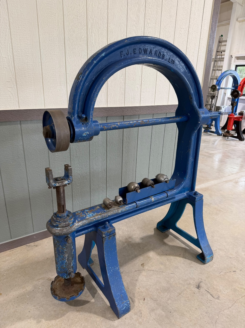 42" FJ Edwards M Type English Wheeling Machine, Including 1x Wheel & 5 x Lower Rolls, (Multiple Available) - Image 7