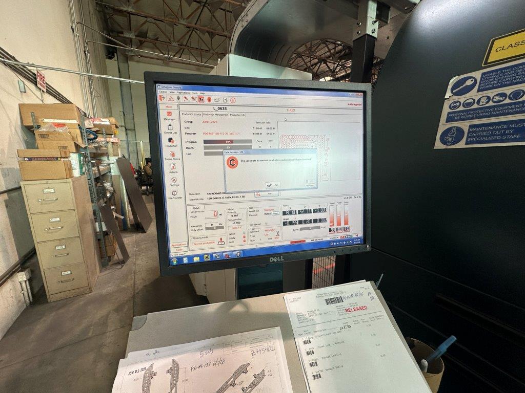 Salvagnini #L3, fiber laser, 3000 watt, 5' x 10' sheet, w/automation, 2016 - Image 4
