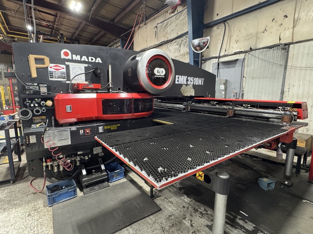 33 Ton, Amada #EMK-3510NT, CNC servo turret punch, 58 stations, (4) automatic index, 2005 - Image 1