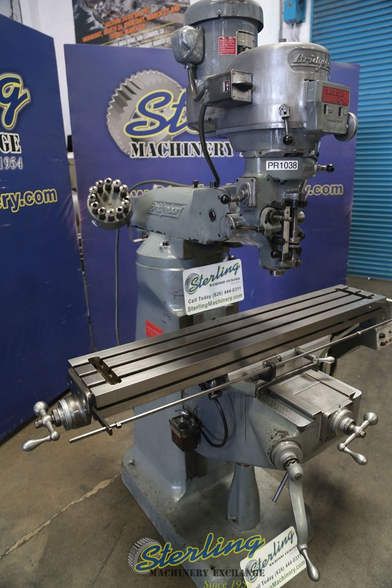 Bridgeport #Series-I, vertical mill, 9" x 48" table, one shot lube, new X power feed, scraped & chrome ways - Image 2