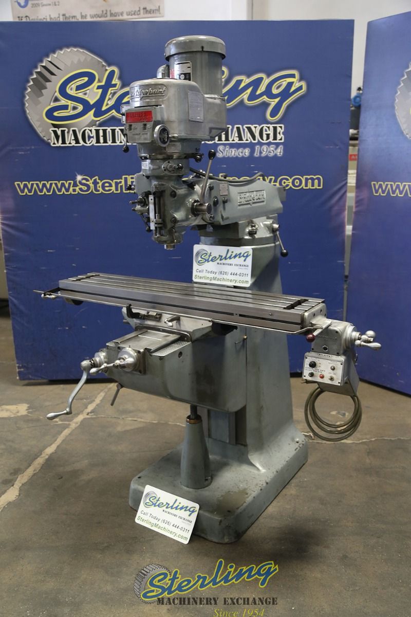Bridgeport #Series-I, vertical mill, 9" x 48" table, one shot lube, new X power feed, scraped & chrome ways - Image 4