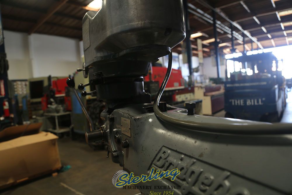 Bridgeport #Series-I, vertical mill, 9" x 48" table, one shot lube, new X power feed, scraped & chrome ways - Image 8