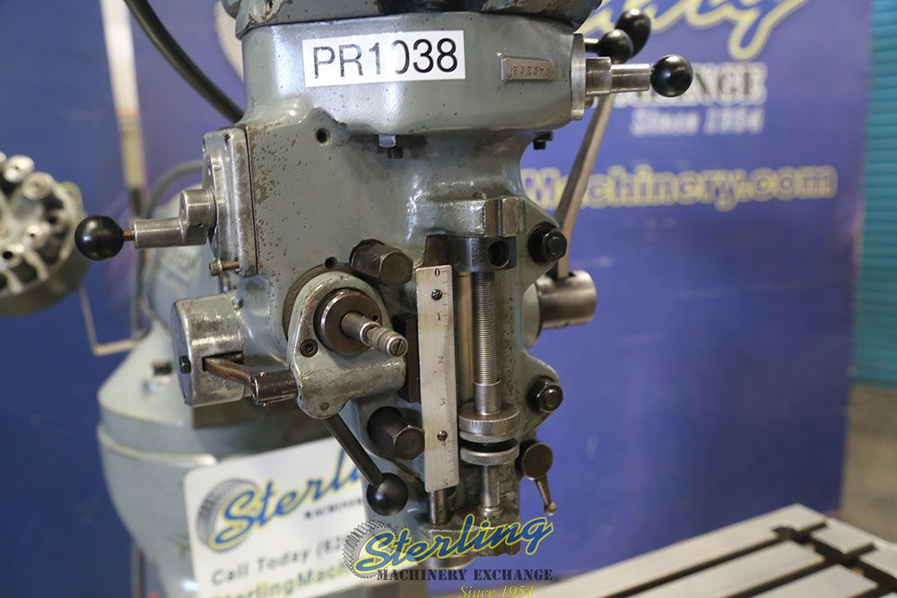 Bridgeport #Series-I, vertical mill, 9" x 48" table, one shot lube, new X power feed, scraped & chrome ways - Image 10