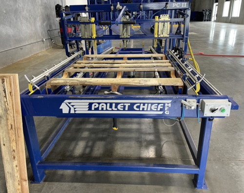 Pallet Chief #PCII, (2) Pallet Nailers w/ Stackers & Air Compressors, 2022 - Image 5