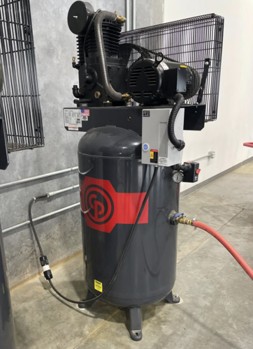 Pallet Chief #PCII, (2) Pallet Nailers w/ Stackers & Air Compressors, 2022 - Image 10