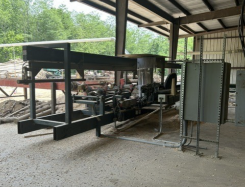 Morgan, Scragg Sawmill, sharp chain, log deck, outfeed conveyor - Image 1