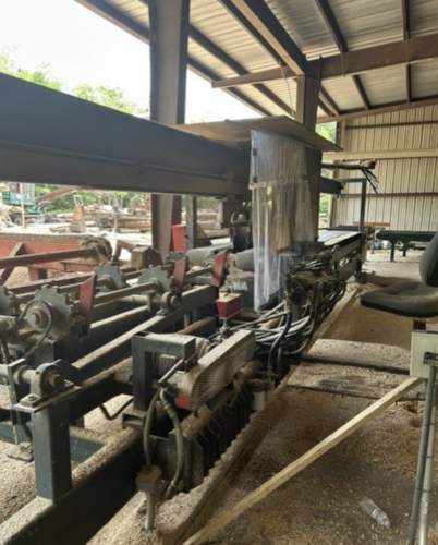 Morgan, Scragg Sawmill, sharp chain, log deck, outfeed conveyor - Image 4