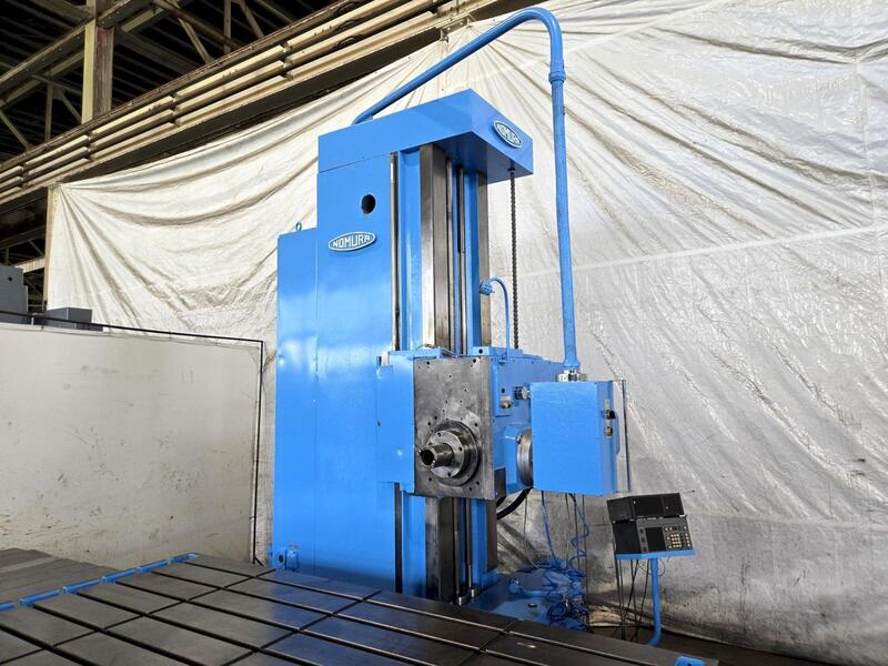 4" Nomura #P-100WP, table type horizontal boring mill, 48" x 96" table, 21-1200 RPM, 26" spindle travel, 20 - Image 3