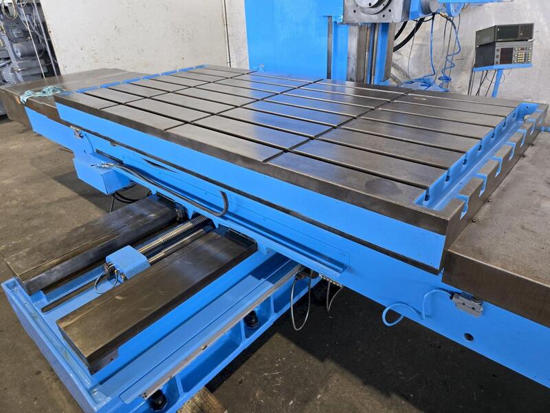 4" Nomura #P-100WP, table type horizontal boring mill, 48" x 96" table, 21-1200 RPM, 26" spindle travel, 20 - Image 4