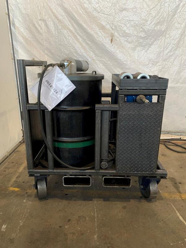 Oil Separation System #N551BK, 55 gallon drum mount, 68 CFM @ 100 PSI air, 17" Hg max. suction - Image 1