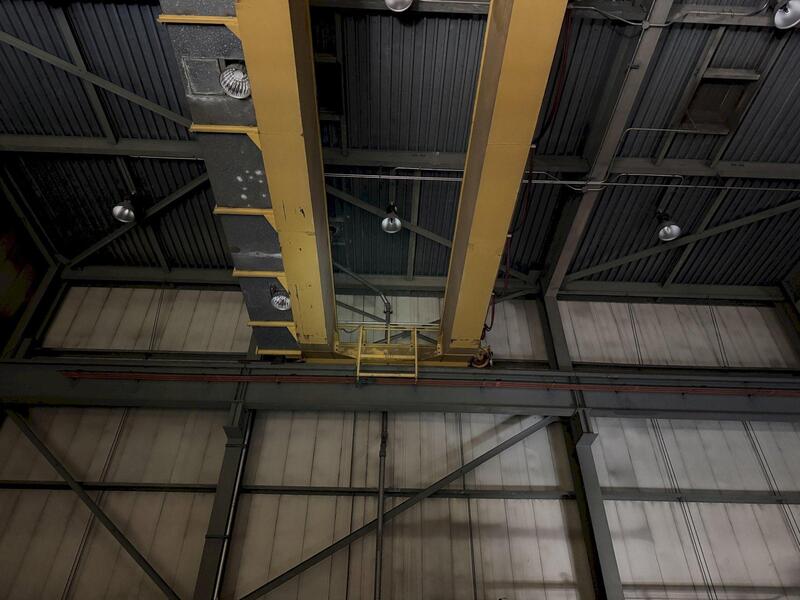 50/10 Ton, Orley Meyer, 68' Span, double girder overhead bridge crane - Image 6