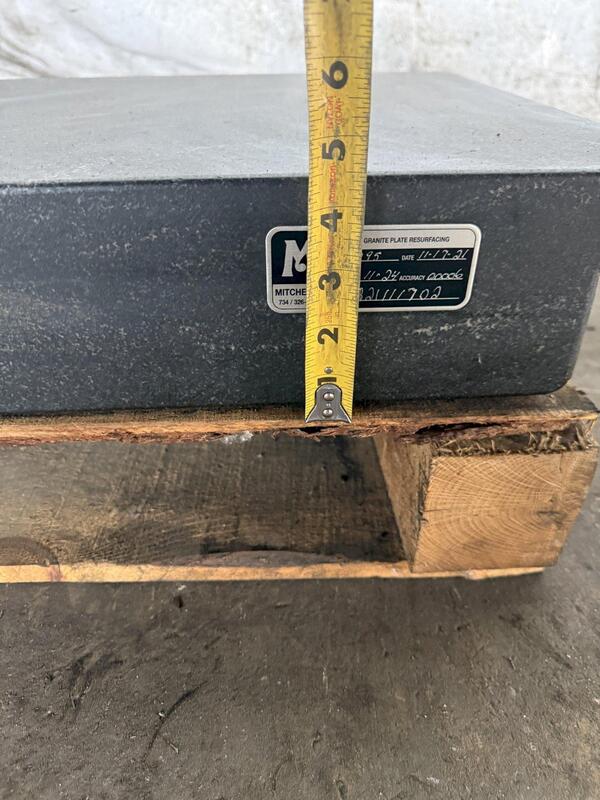 18" x 24" x 4-1/2" Mitchell, granite inspection table, .00006 accuracy, 2021 - Image 7